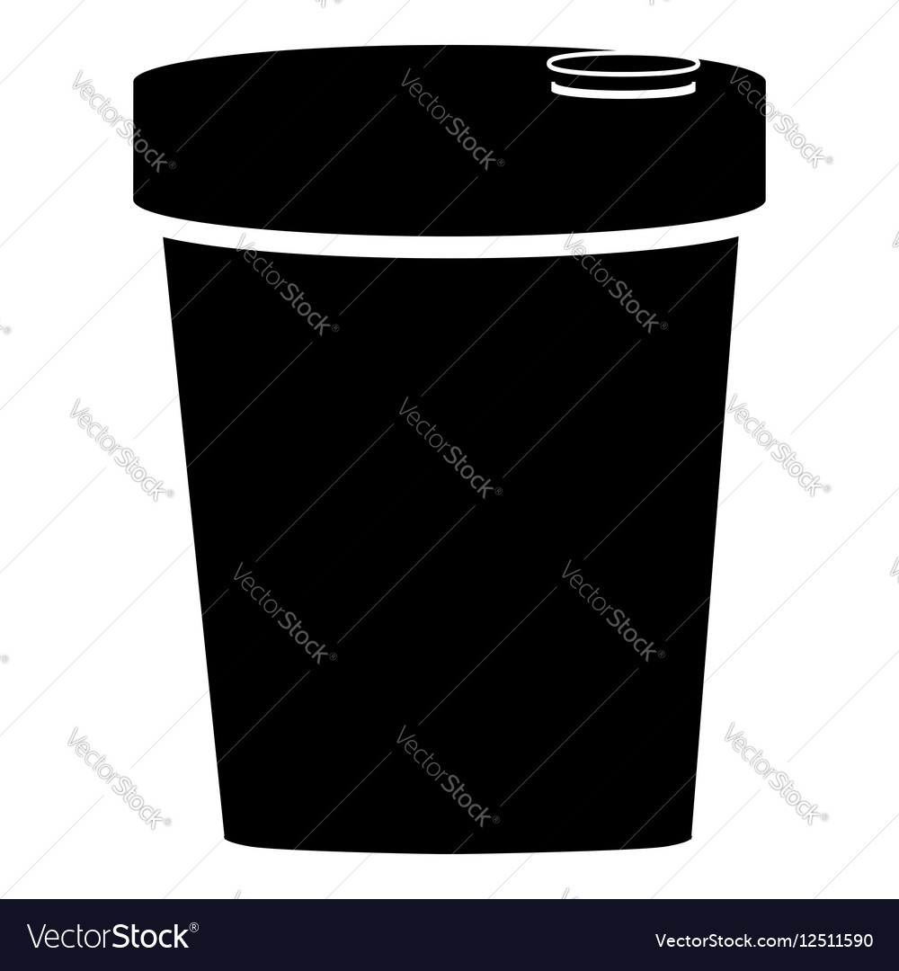 Paper Glass Icon Simple Style Royalty Free Vector Image