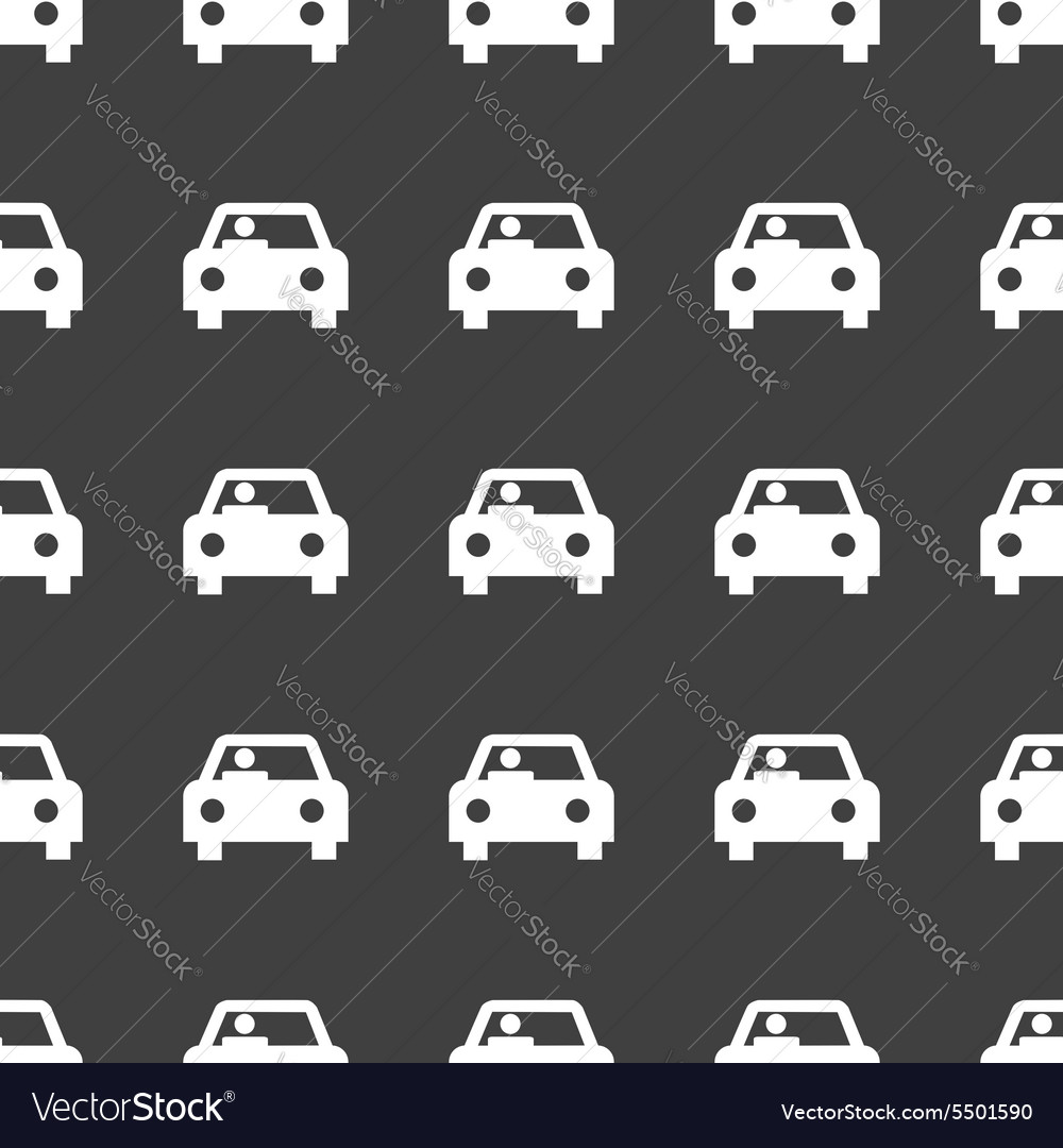 Straight black car pattern Royalty Free Vector Image