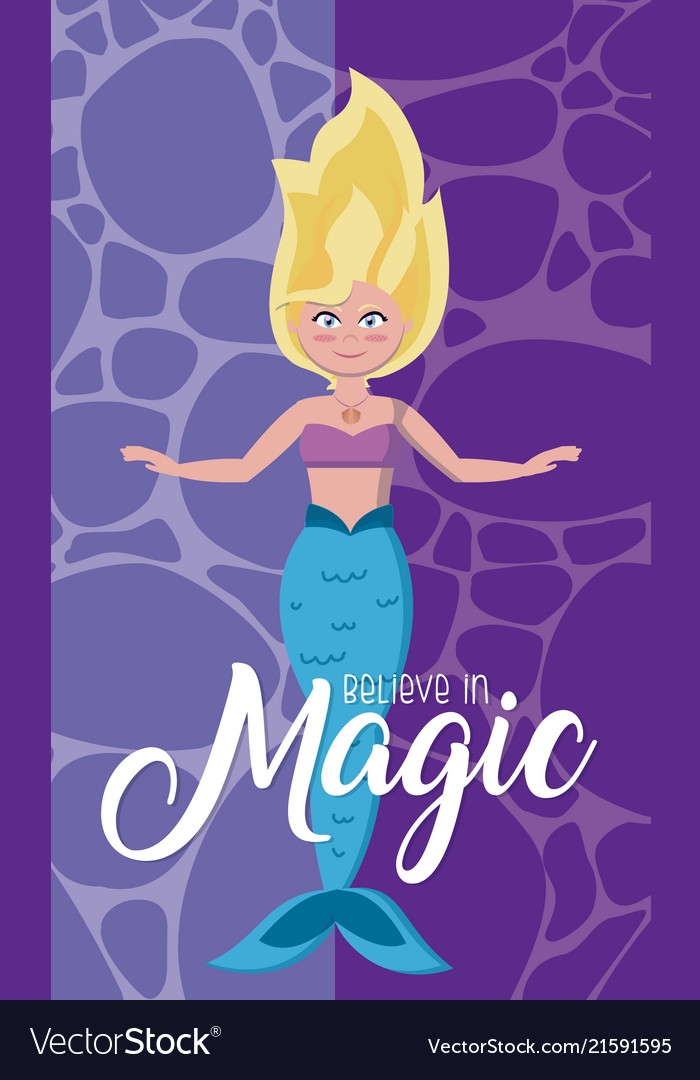 Believe in magic cartoons Royalty Free Vector Image