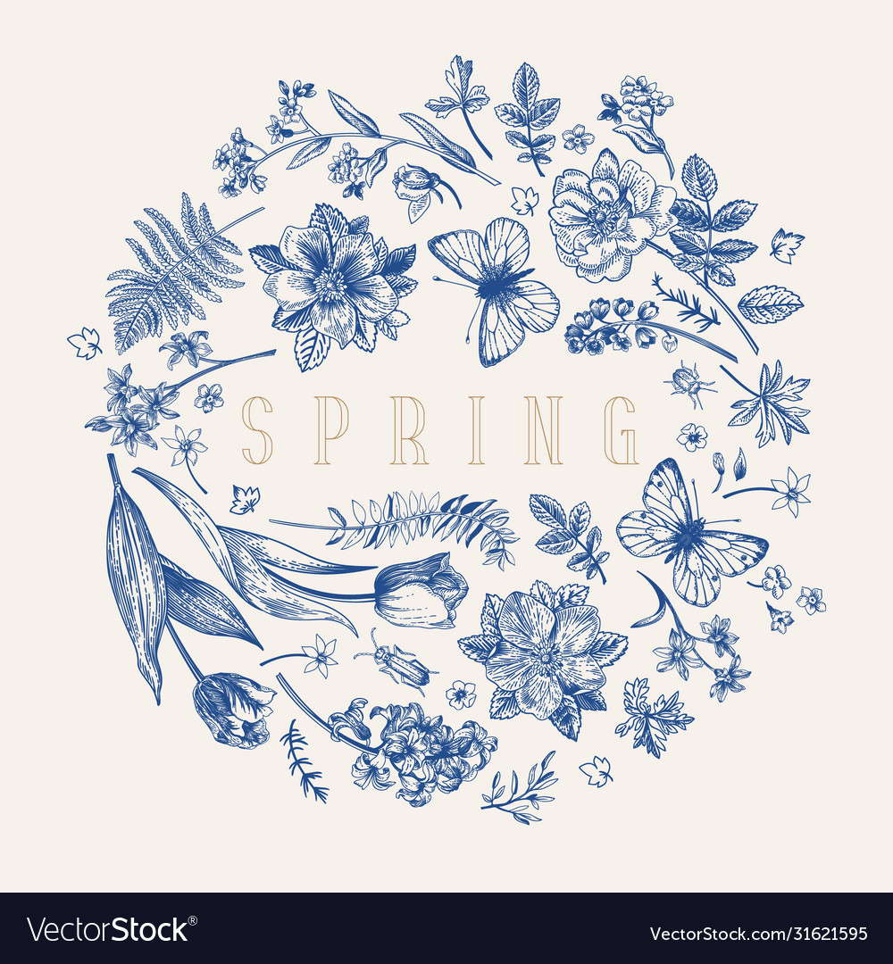 Flower ball blue vector image Flower ball blue