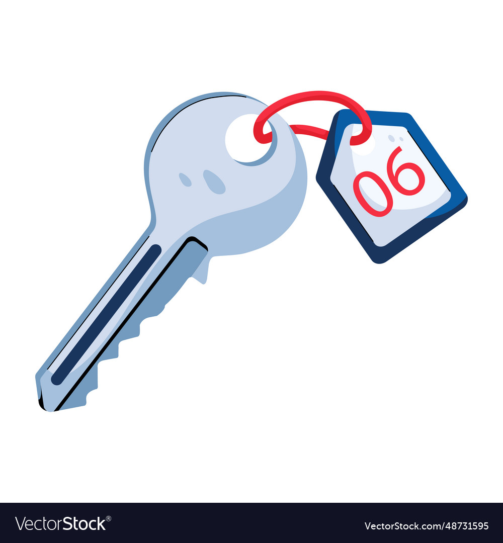 Room key Royalty Free Vector Image - VectorStock