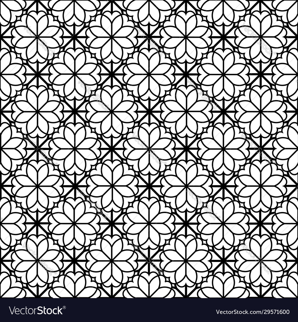 Abstract floral seamless pattern arabic ornament Vector Image