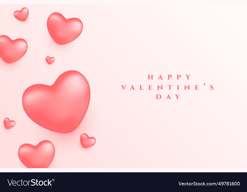 Lovely valentine day greeting background with Vector Image