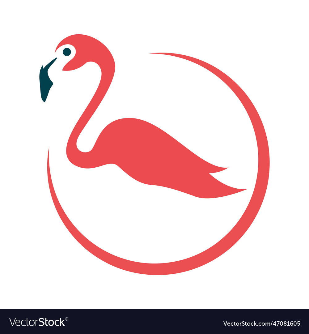 Flamingo Logo Icon Design Royalty Free Vector Image