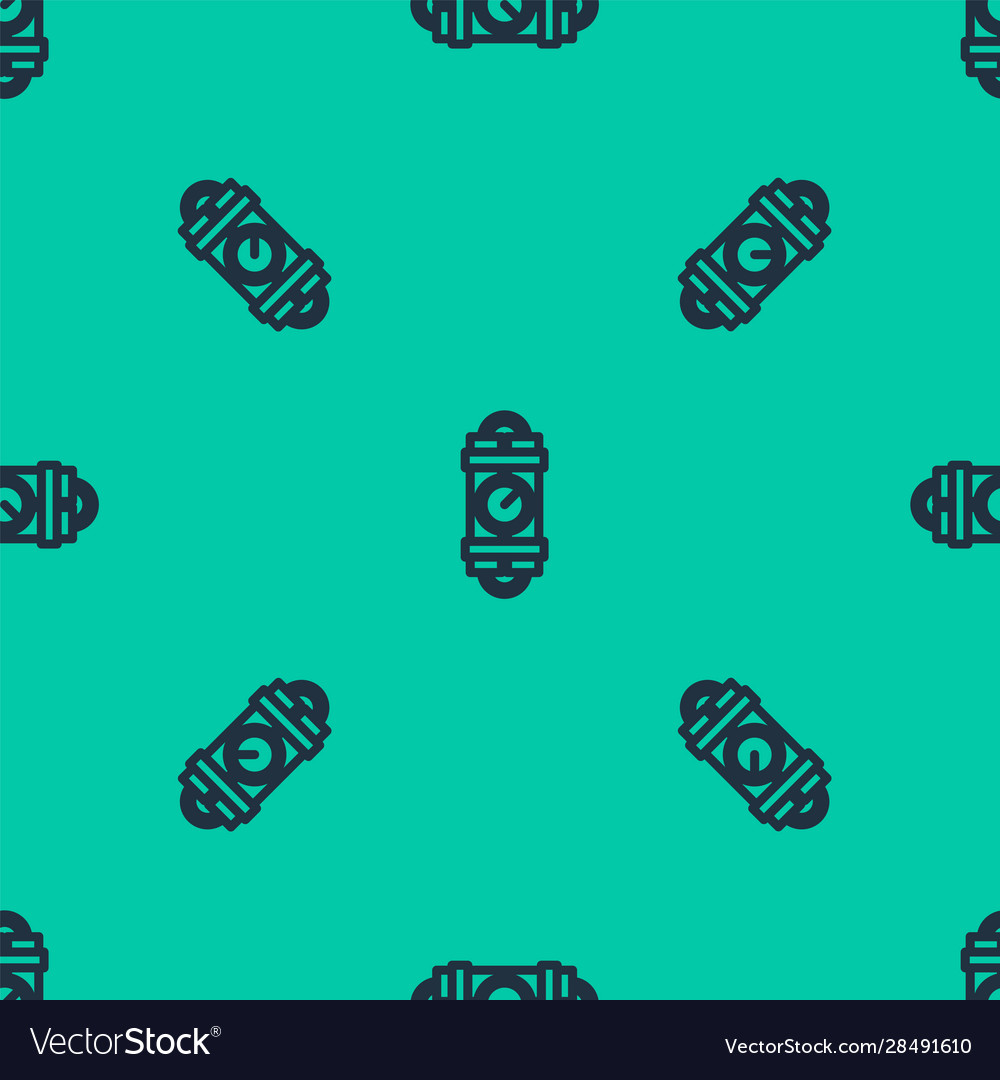 Blue Line Detonate Dynamite Bomb Stick And Timer Vector Image Blue Line Detonate Dynamite Bomb Stick And Timer Vector Image