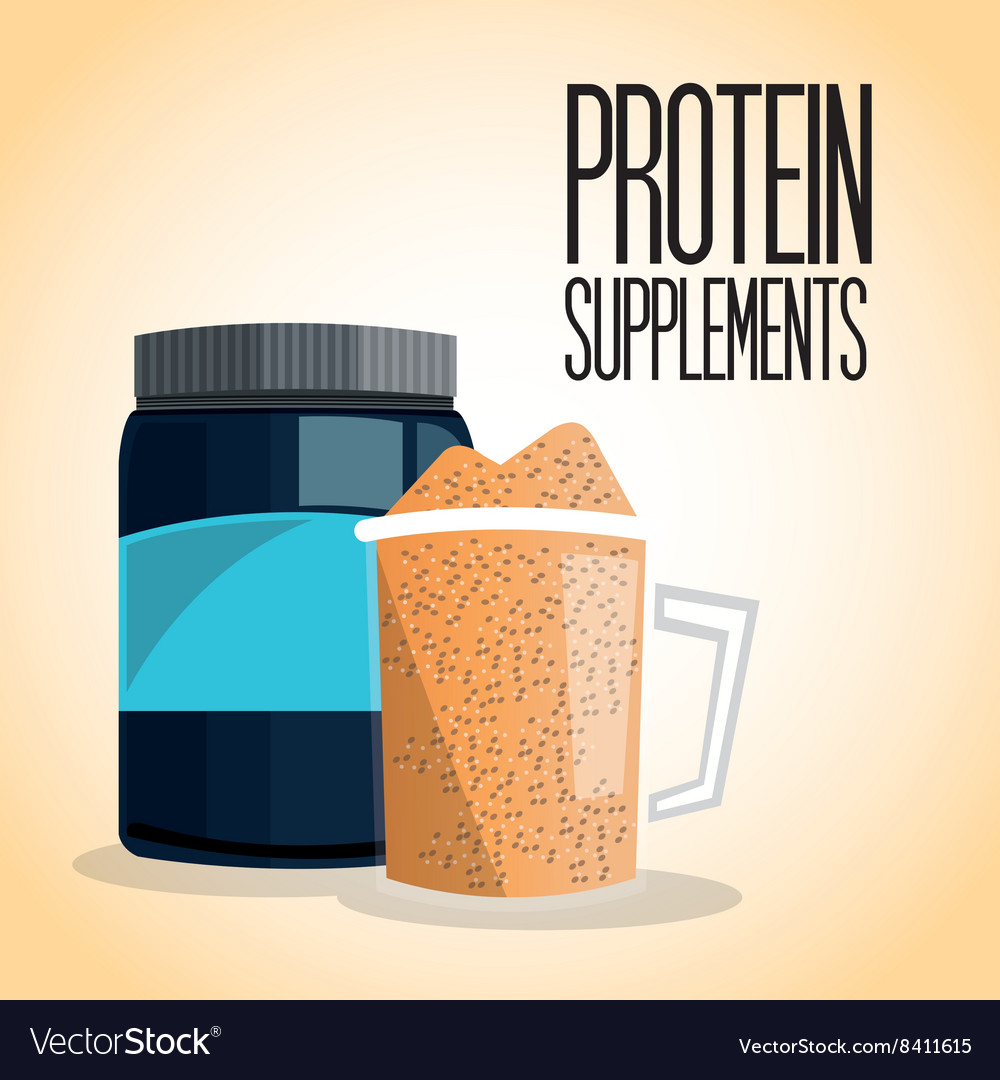 Icon of protein supplement design Royalty Free Vector Image
