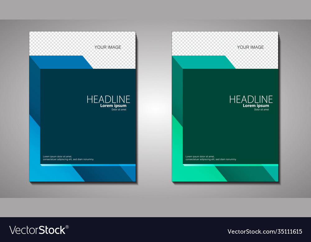 Modern minimalist brochure cover folder book Vector Image