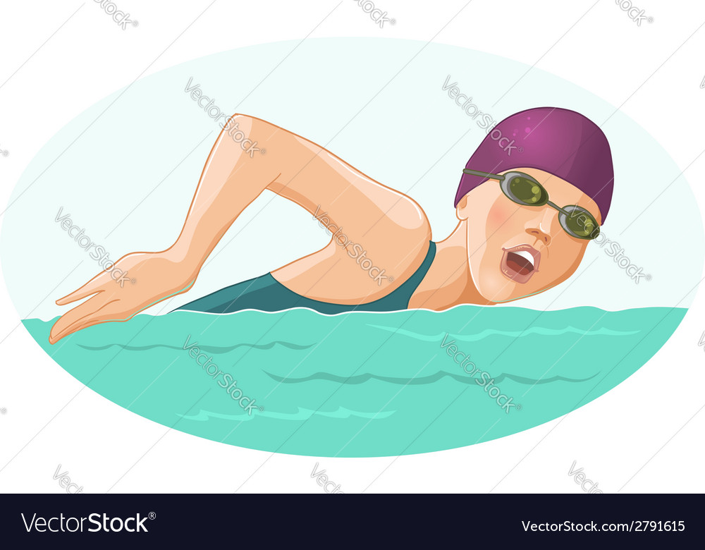 Swimming woman