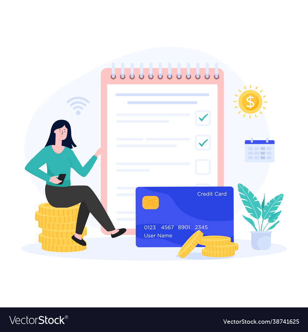 Budget planning Royalty Free Vector Image - VectorStock