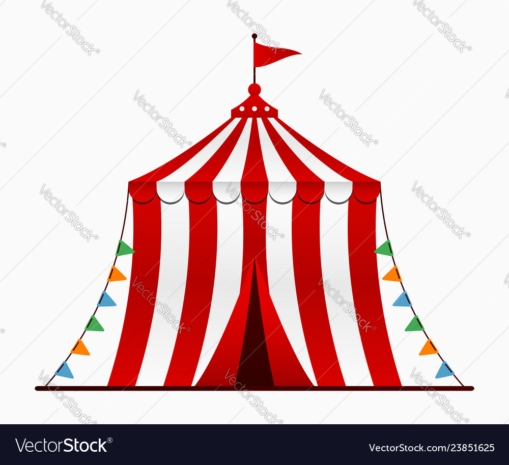 Circus tent Royalty Free Vector Image - VectorStock