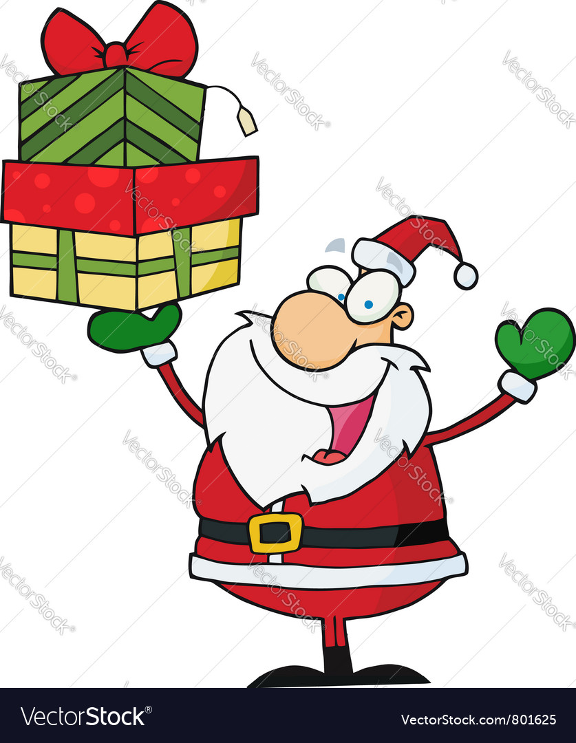 Happy santa Royalty Free Vector Image - VectorStock