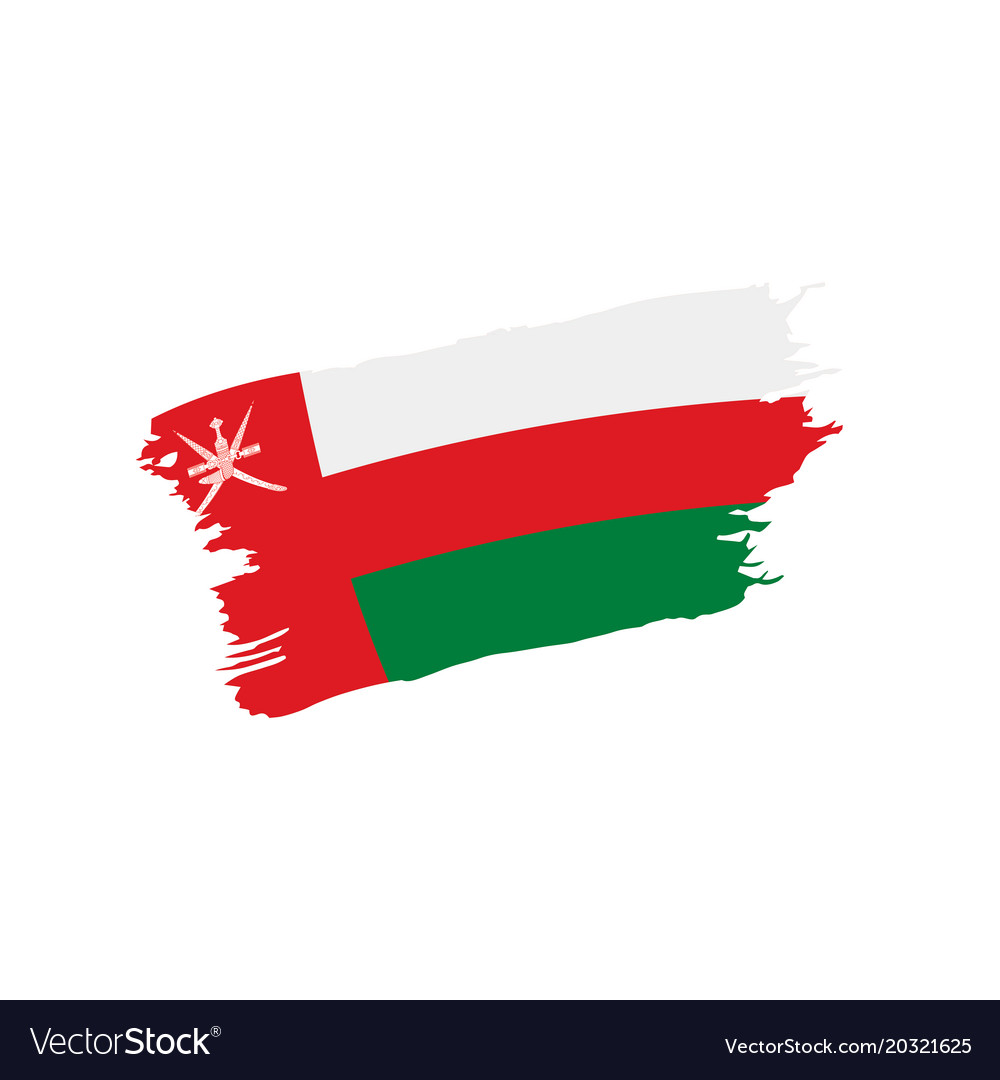 Oman flag Royalty Free Vector Image - VectorStock