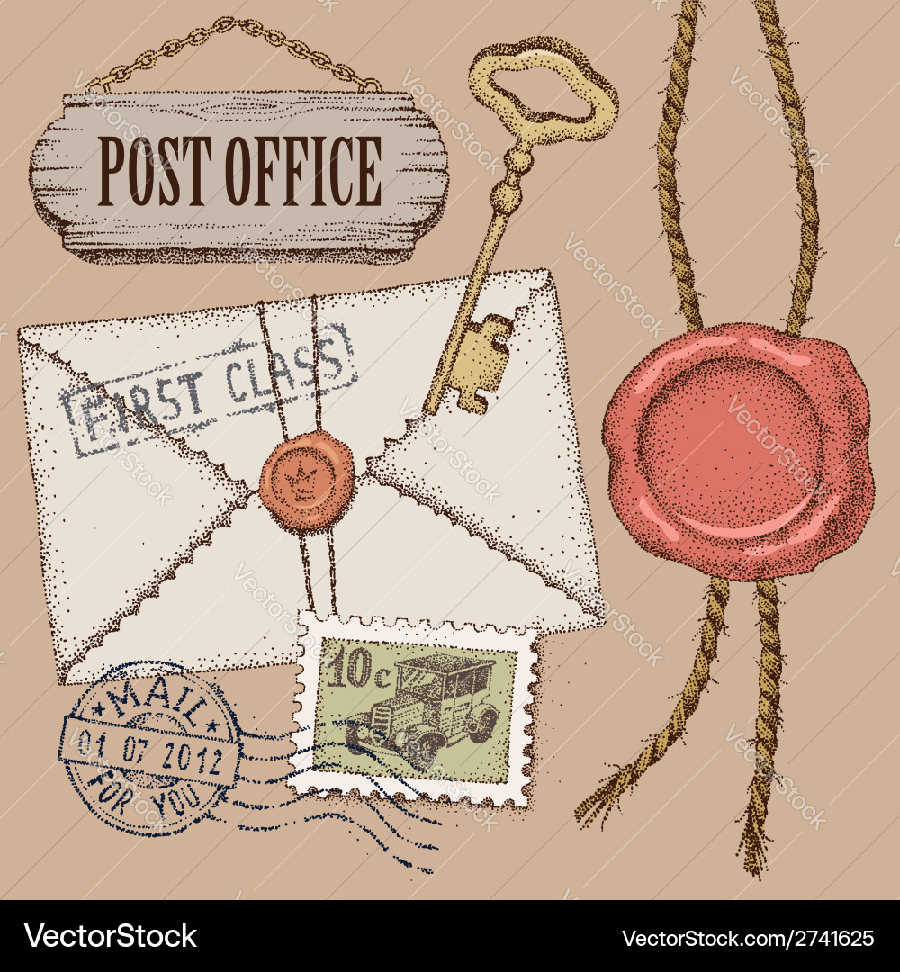 Post office Royalty Free Vector Image - VectorStock