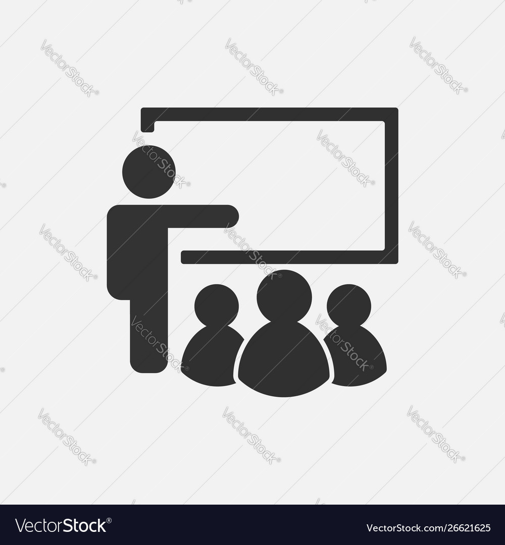 Training icon isolated on white background Vector Image