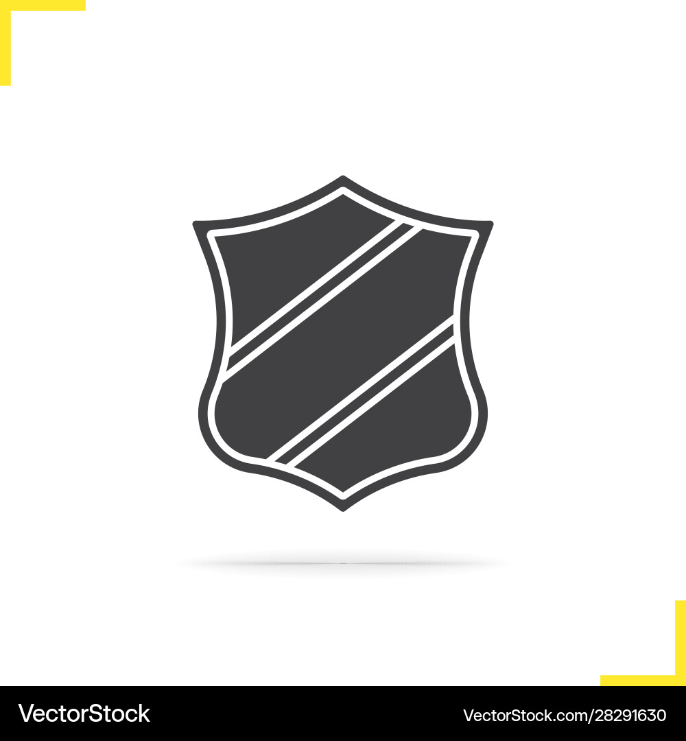 Heraldic shield icon Royalty Free Vector Image