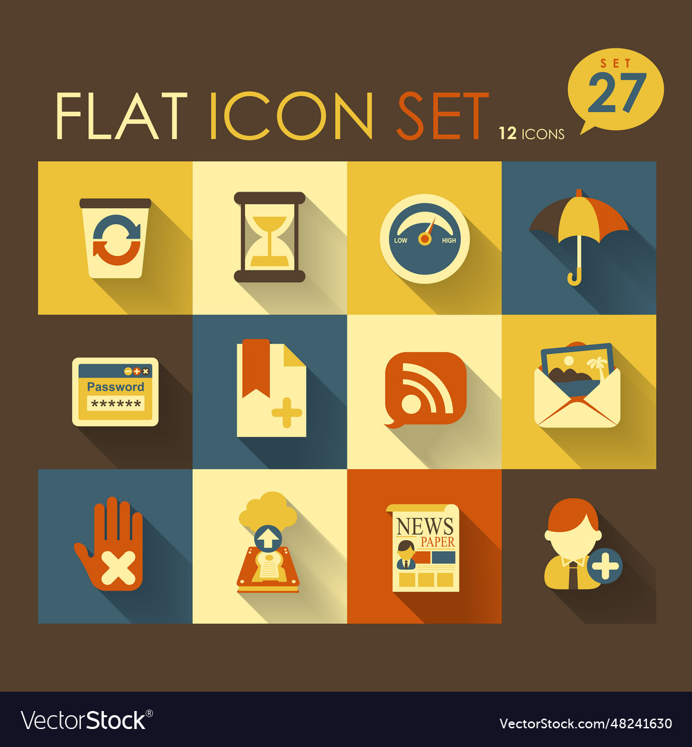 Internet web icon set Royalty Free Vector Image