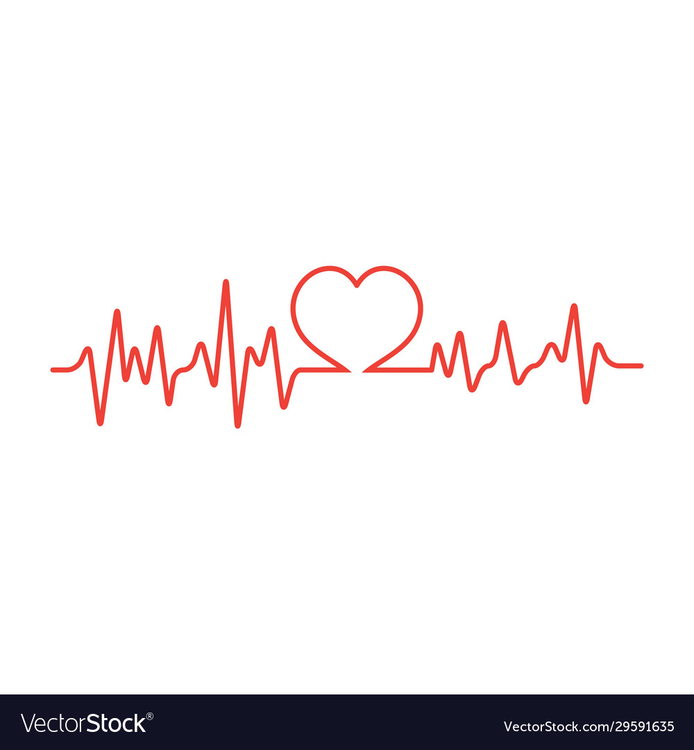 Art design health medical heartbeat pulse Vector Image