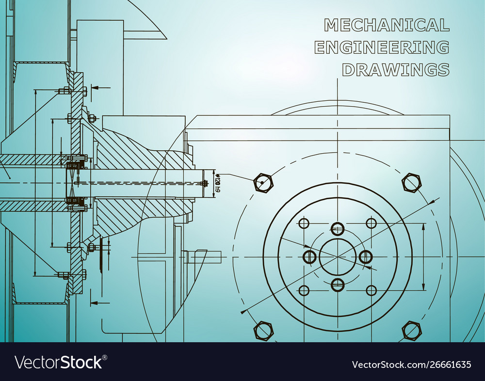 Technical mechanical engineering backgrounds Vector Image