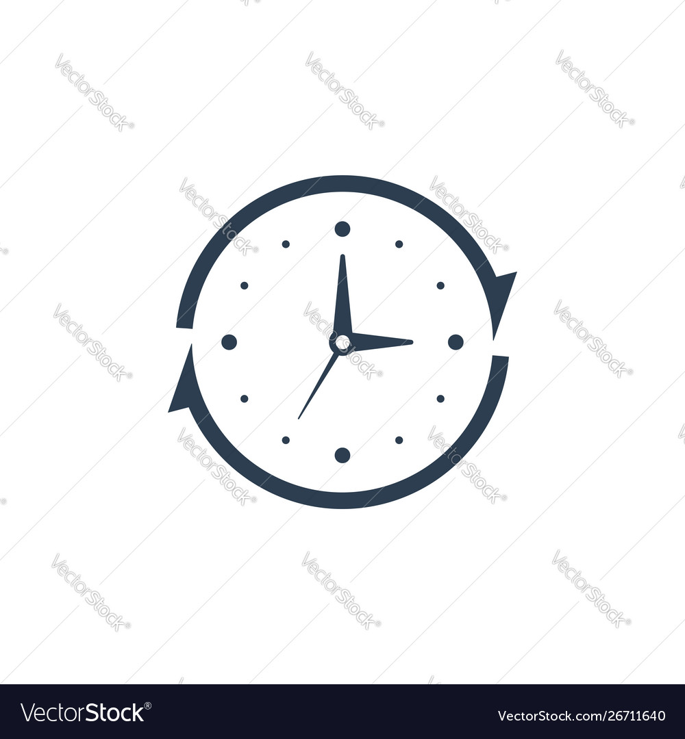 24 hour service support icon clock