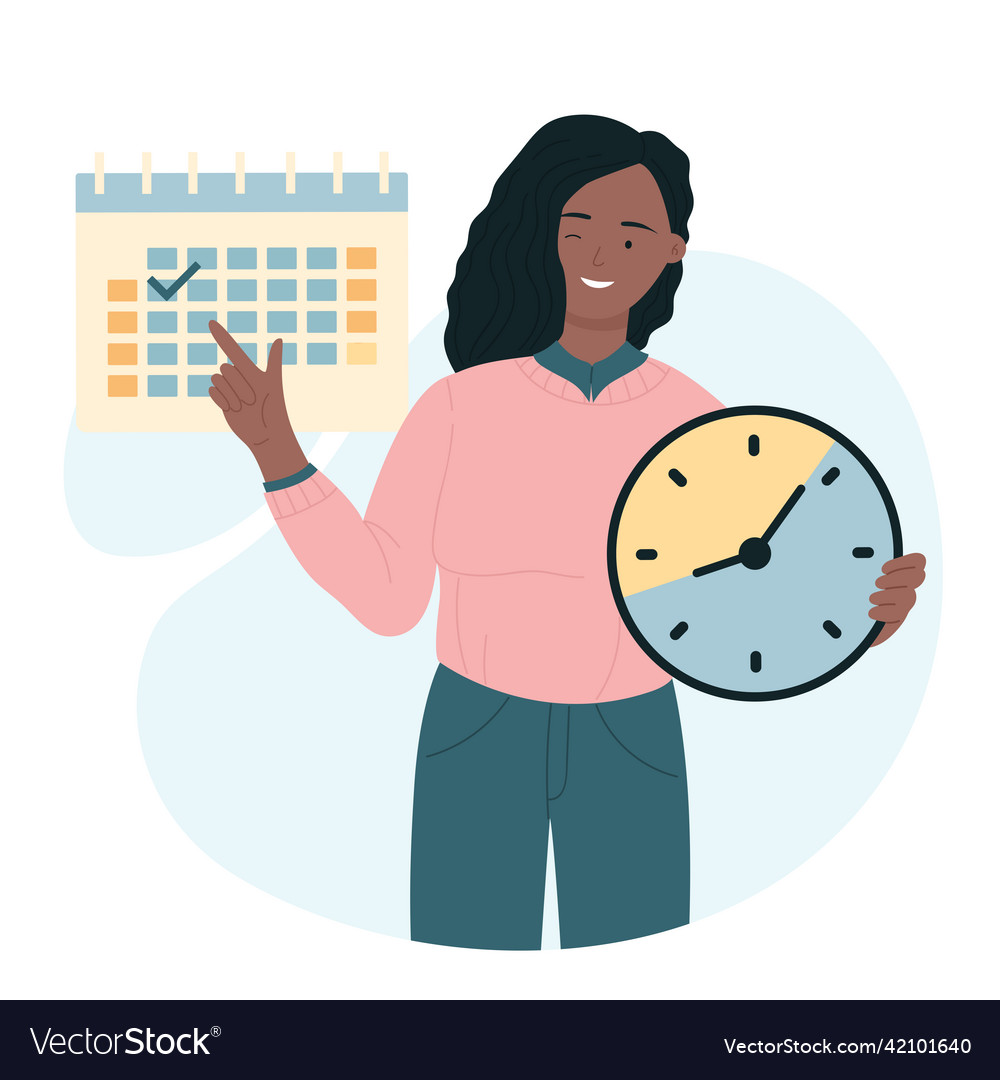 time-management-skills-and-effective-activities-vector-image