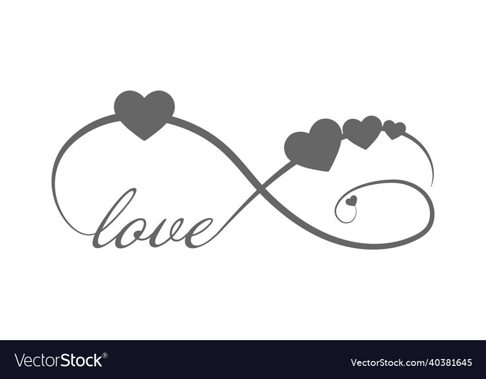 Calligraphic inscription love in the sign Vector Image