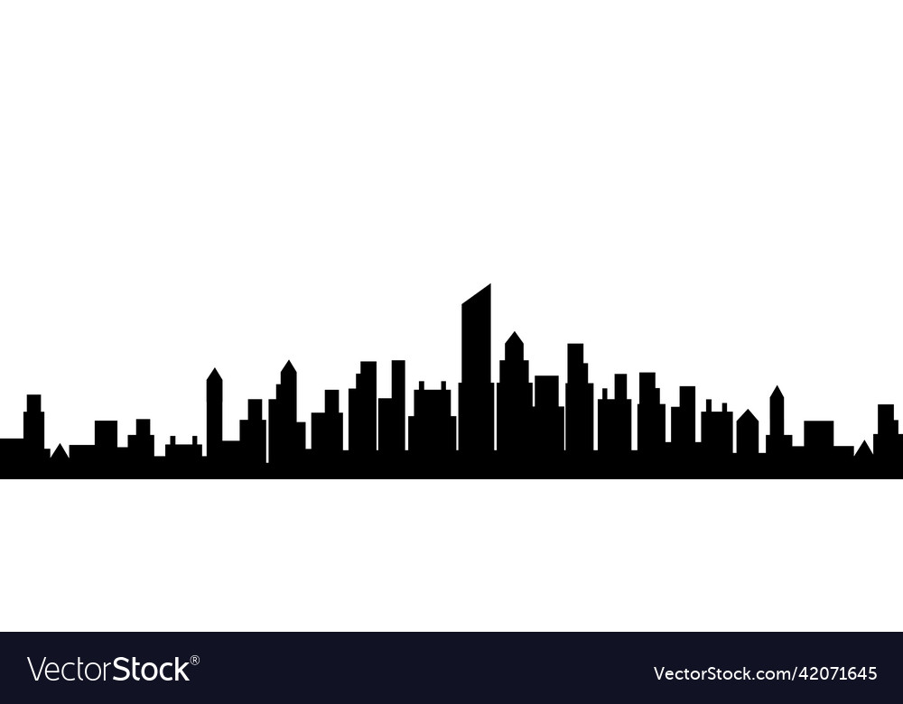 City skyline landscape Royalty Free Vector Image