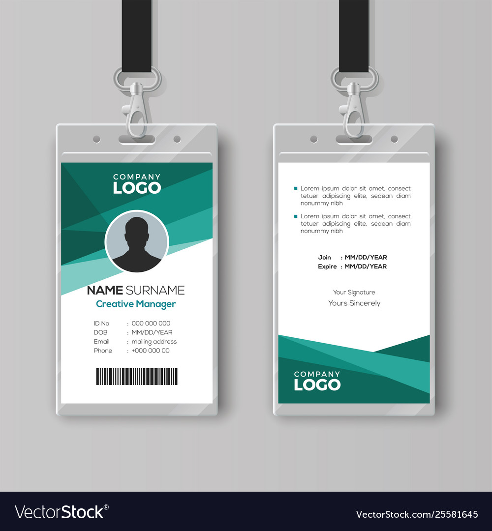 free download template id card