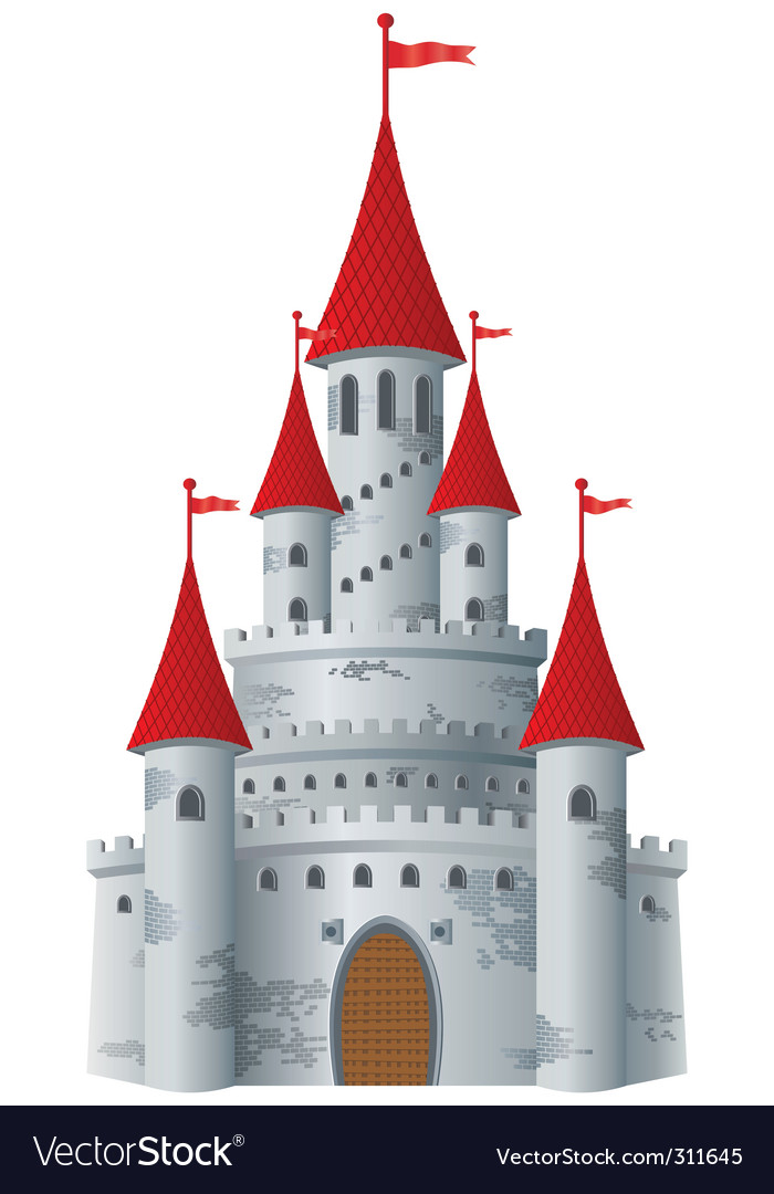 Download Fairytale castle Royalty Free Vector Image - VectorStock