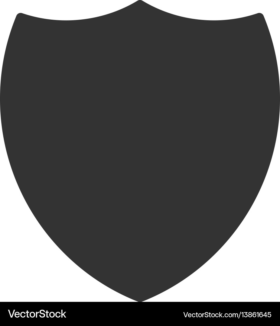 Shield flat icon Royalty Free Vector Image - VectorStock