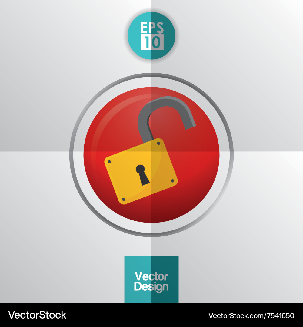 Security system design Royalty Free Vector Image