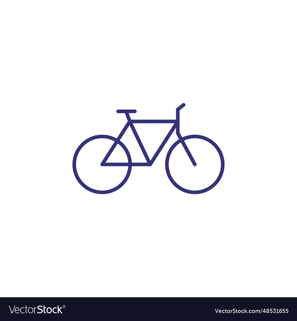 Bicycle line icon Royalty Free Vector Image - VectorStock