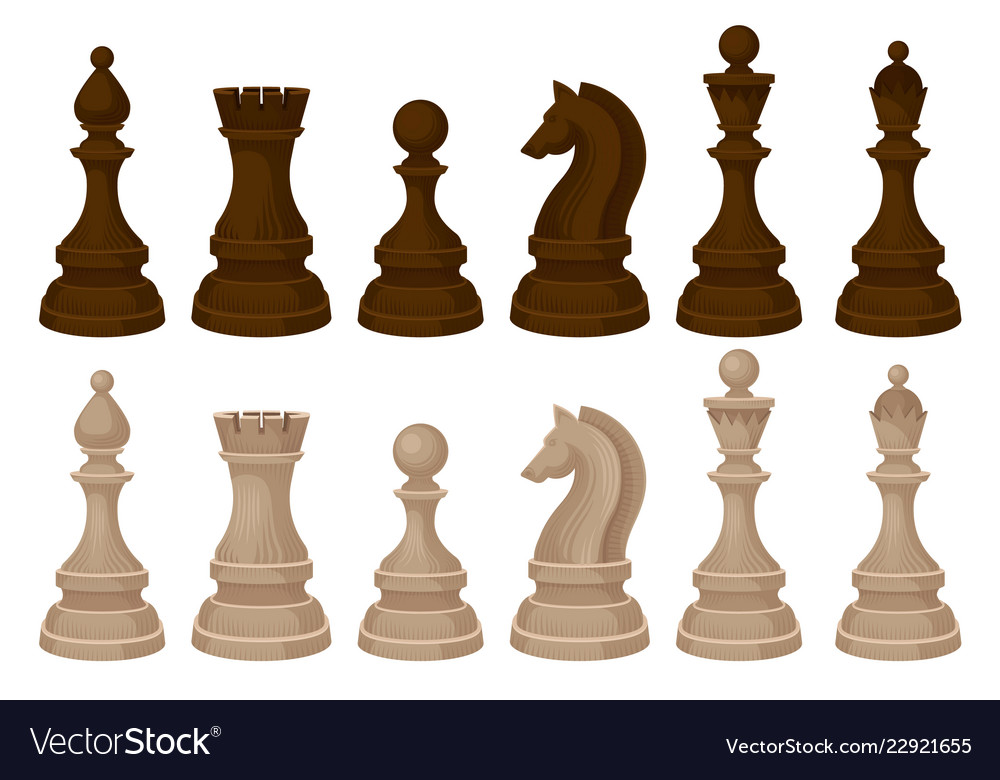 Chess pieces set Royalty Free Vector Image - VectorStock