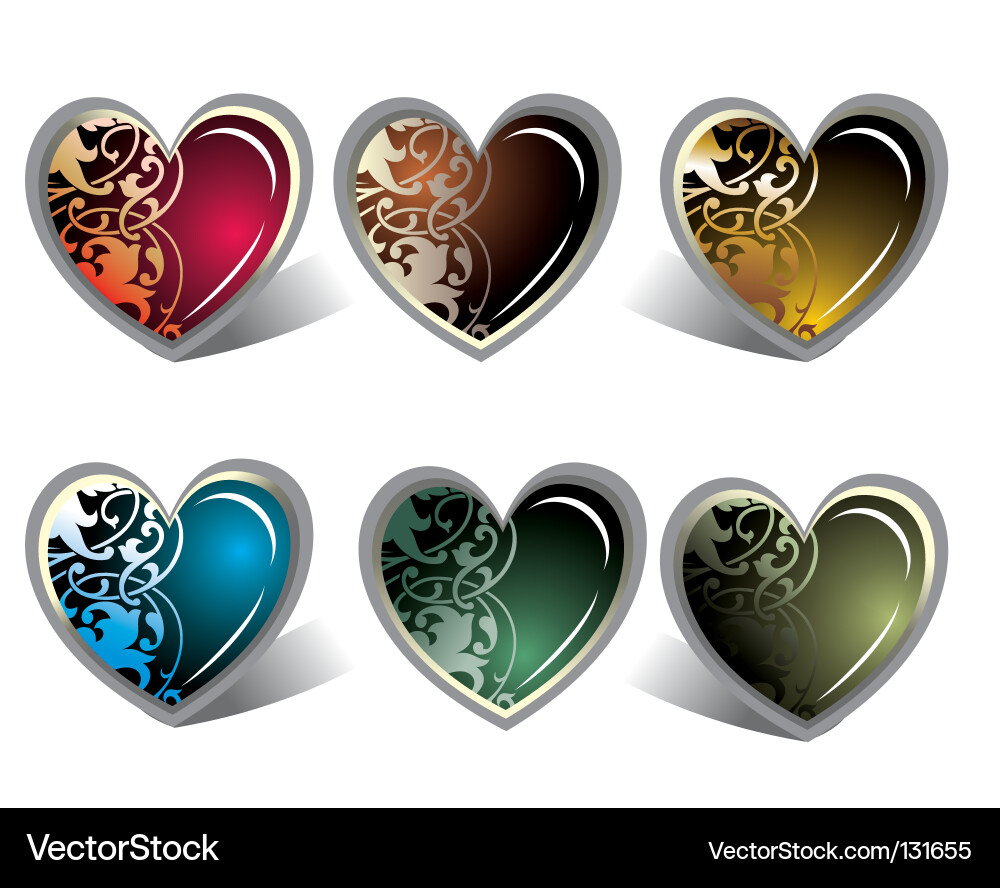 Valentines day elements Royalty Free Vector Image