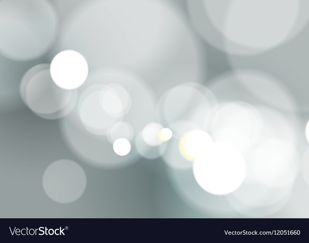 Abstract bokeh light on gray background Royalty Free Vector