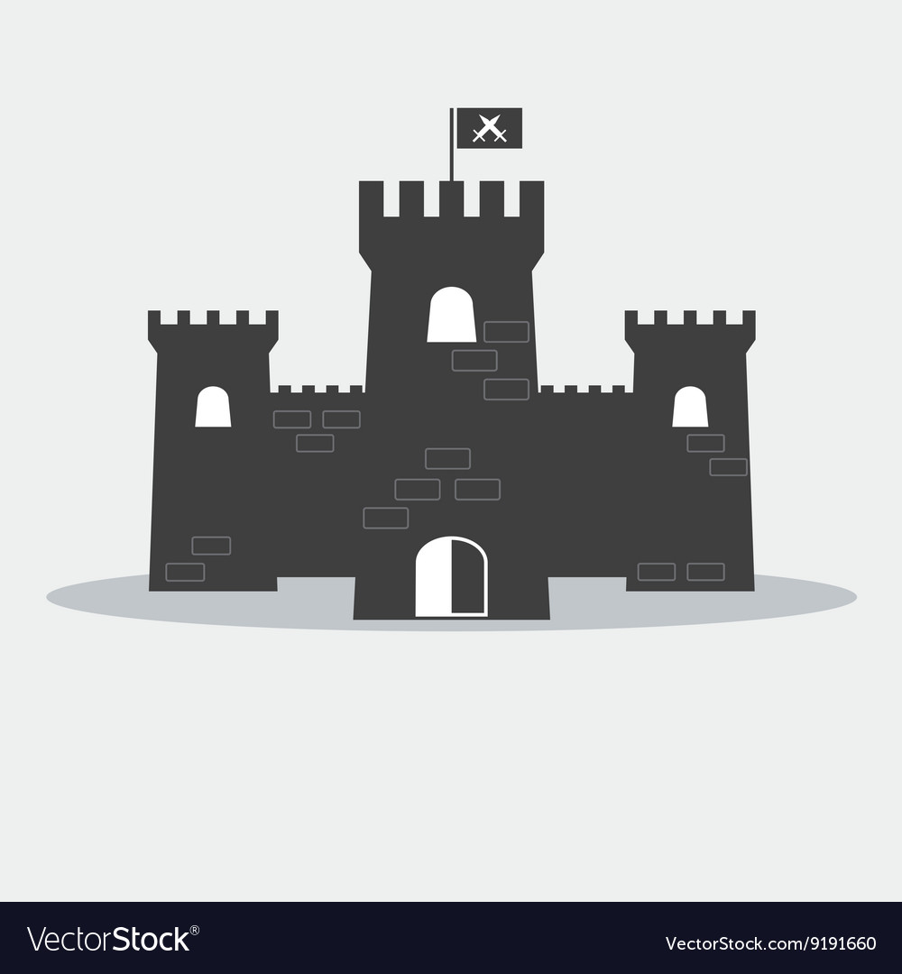 Castle icon Royalty Free Vector Image - VectorStock