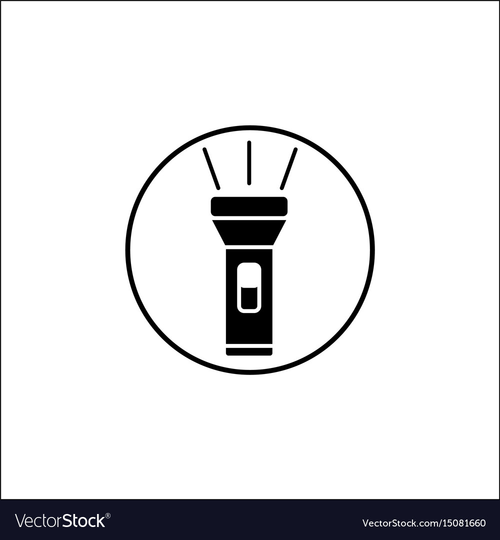 simple flashlight icon