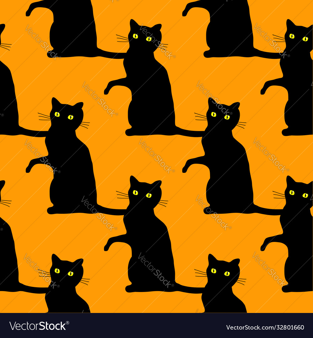 Halloween cats pattern