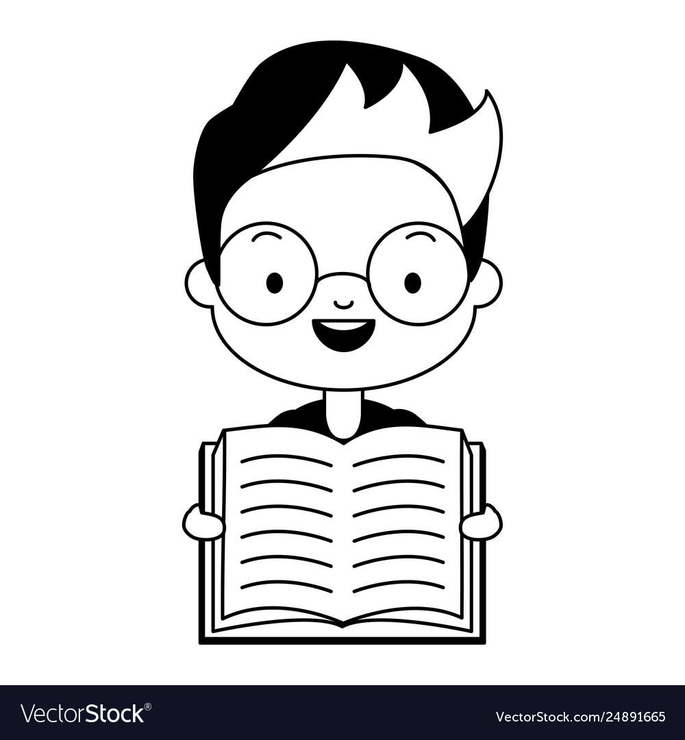 Boy world book day Royalty Free Vector Image - VectorStock