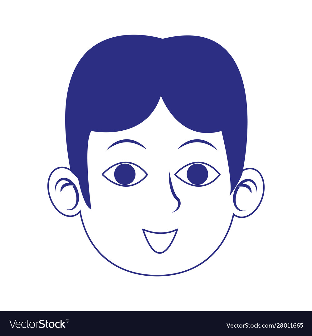 Smiling mans face Royalty Free Vector Image - VectorStock