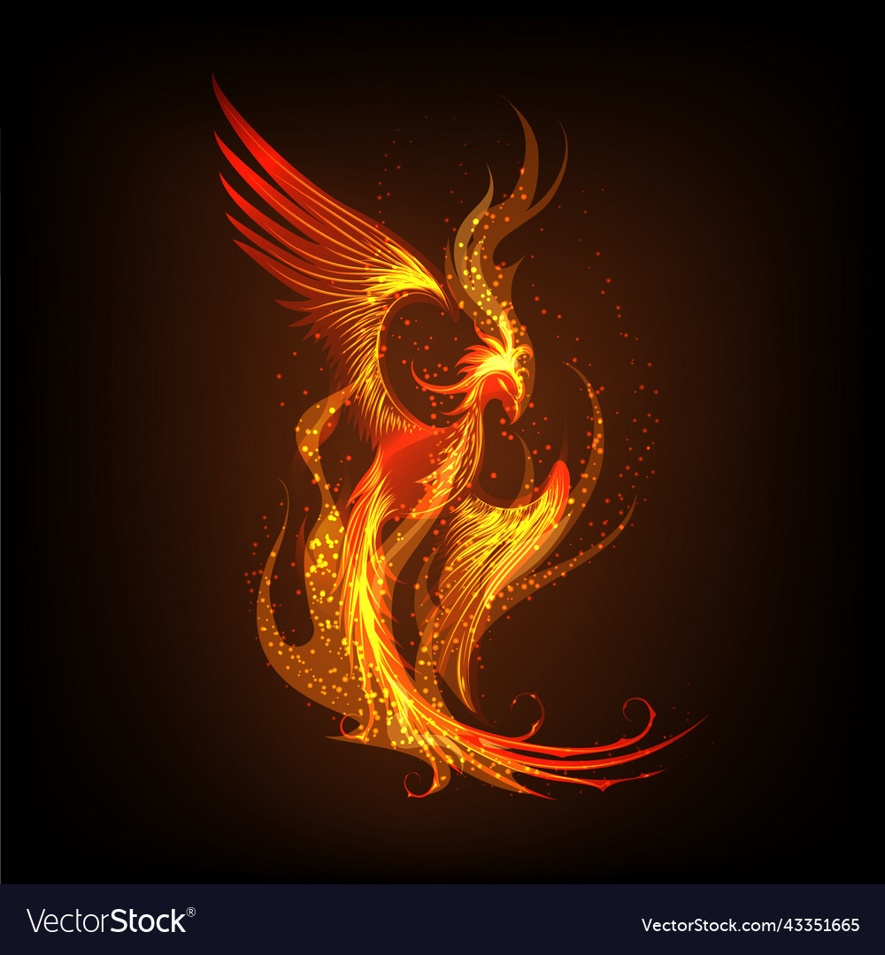 phoenix bird rising from the ashes