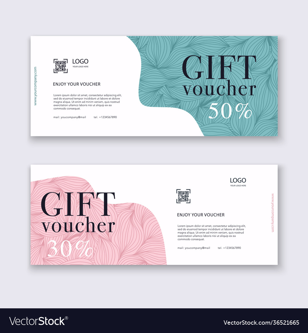 Voucher template with gold gift boxcertificate Vector Image