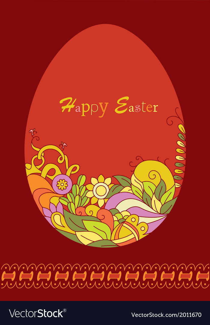 Easter egg card