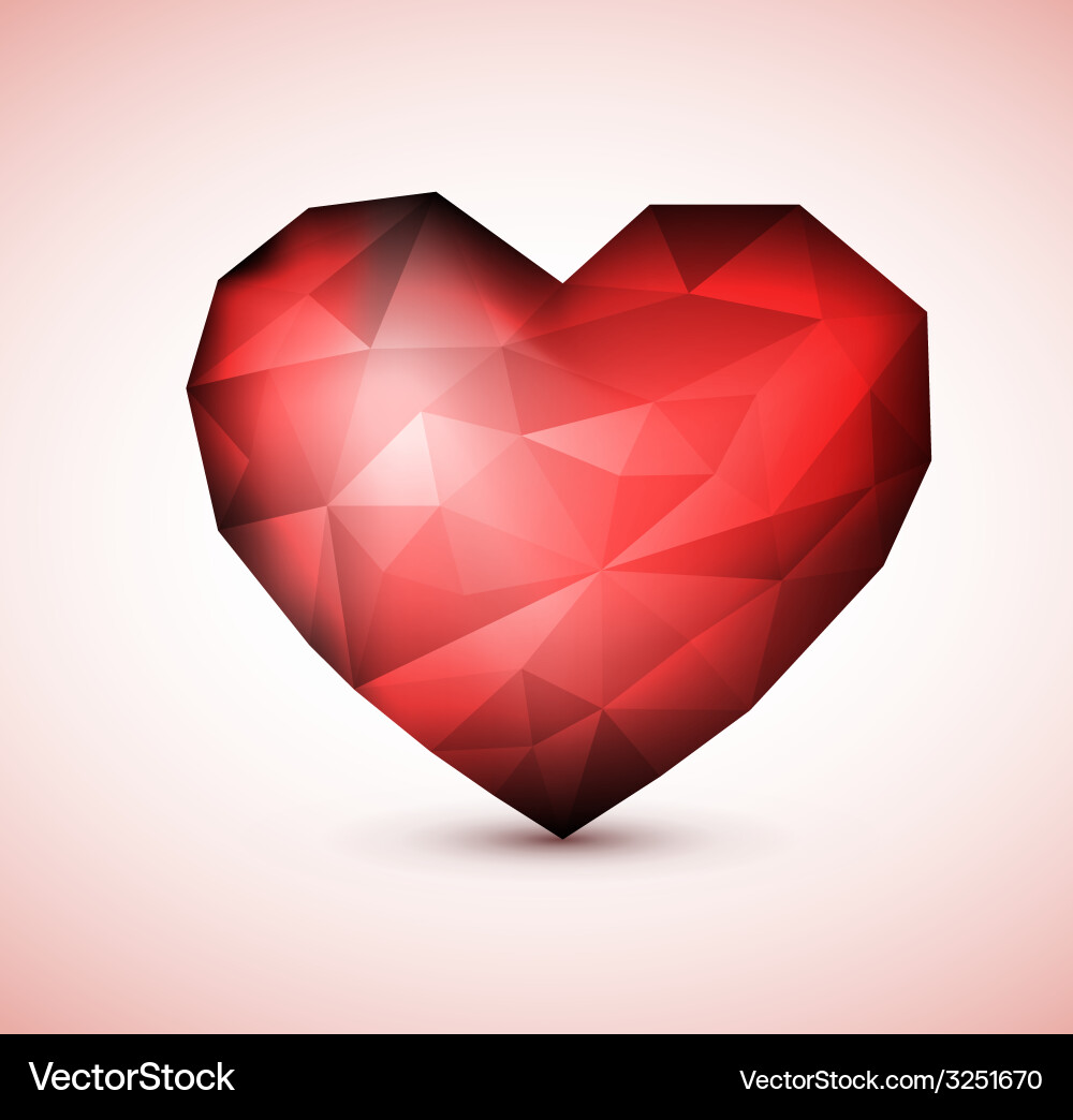 red diamond heart
