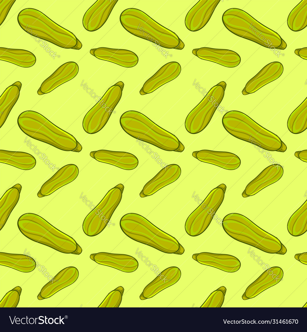 Zucchini background on white Royalty Free Vector Image