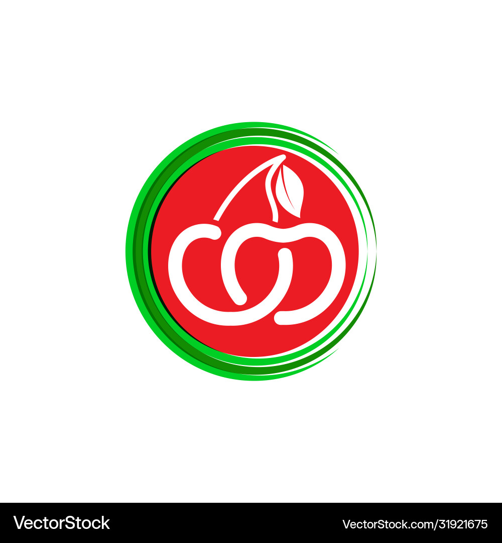 Cherry icon Royalty Free Vector Image - VectorStock