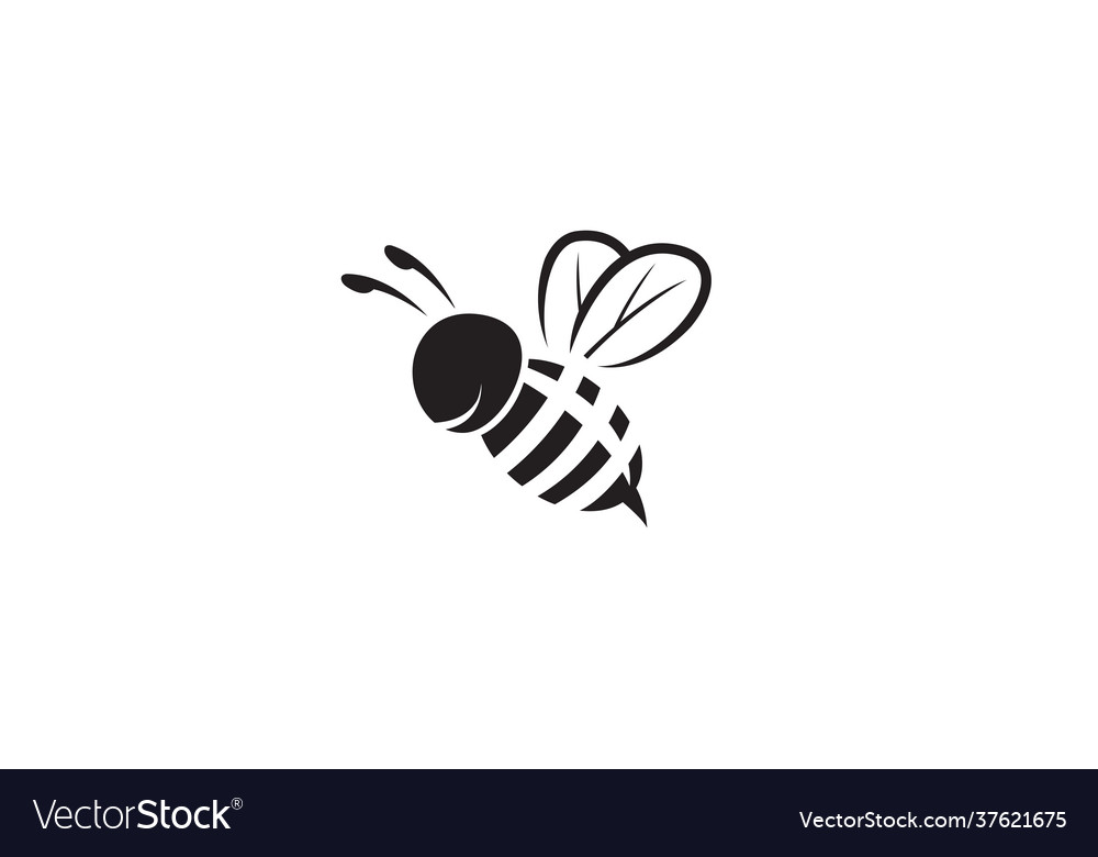 Creative bee abstract logo design