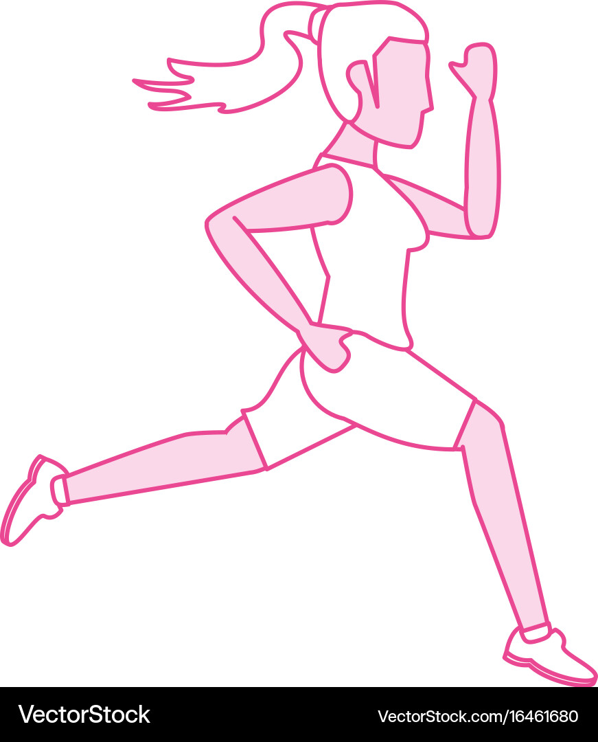 Running Royalty Free Vector Image - VectorStock