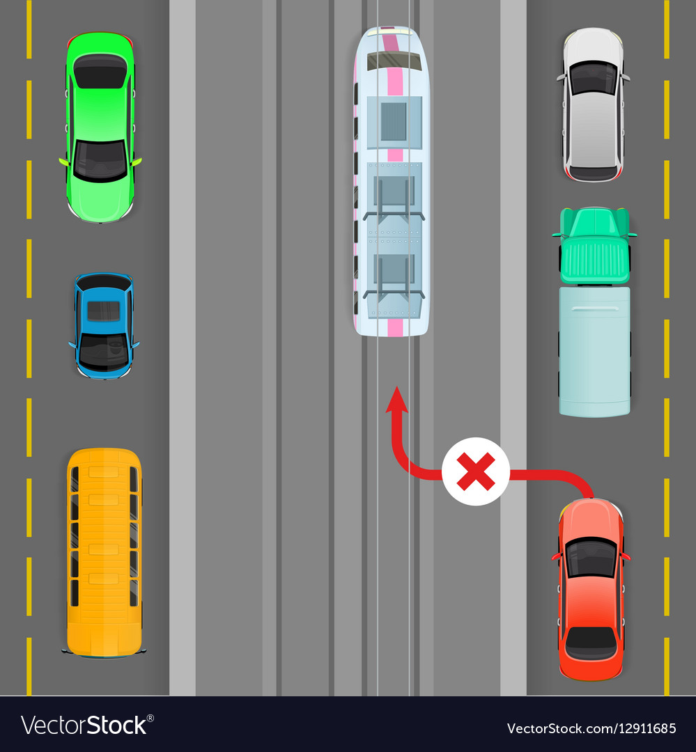 Violation road rules ball rolled out roadway Vector Image