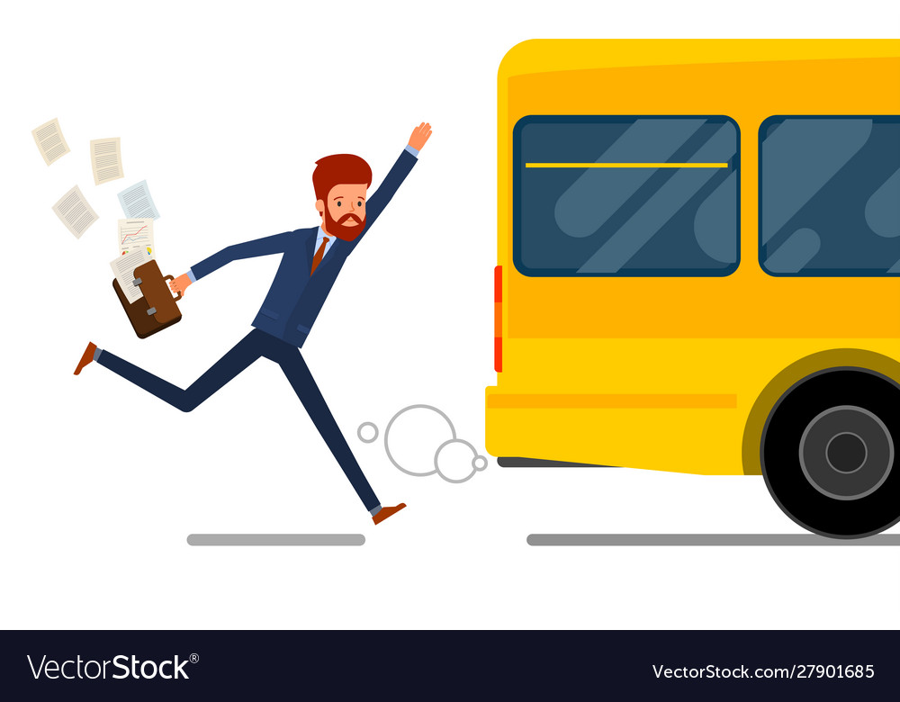 Concept lateness Royalty Free Vector Image - VectorStock