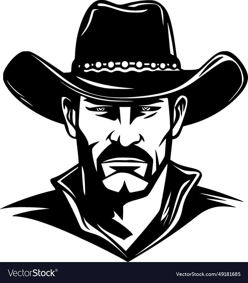 Cowboy - high quality logo ideal for t-shirt Vector Image